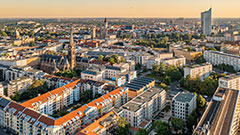 View of Leipzig city
