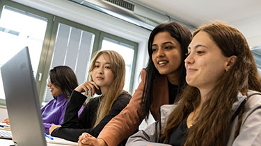 Undergraduate students in lecture