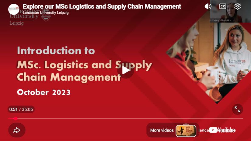 Play Video - Explore our MSc Logistics and Supply Chain Management