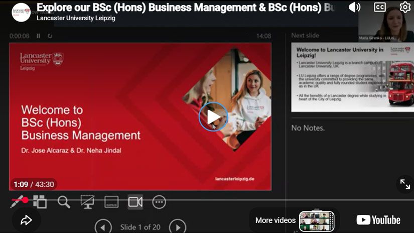 Play Video - Explore our BSc (Hons) Business Management & BSc (Hons) Business Management with Business Analytics