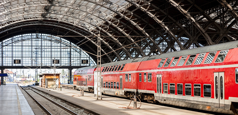 Leipzig main train station