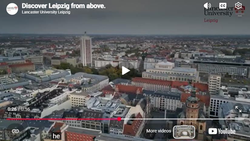 Play Video - Watch how exciting Leipzig looks from a bird's perspective