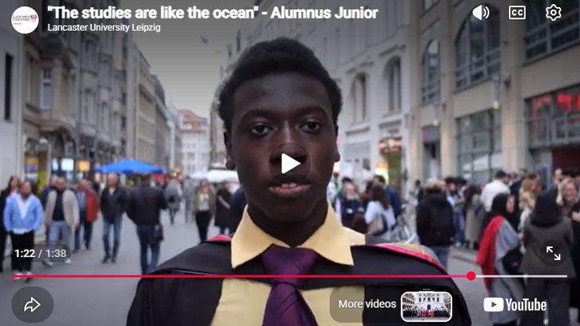 Play Video - The studies are like the ocean - Alumnus Junior